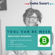 Tool van de week: Whatsapp business